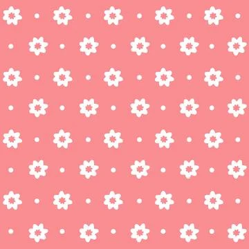 Decorative seamless pattern with abstract flowers. Stock Illustration