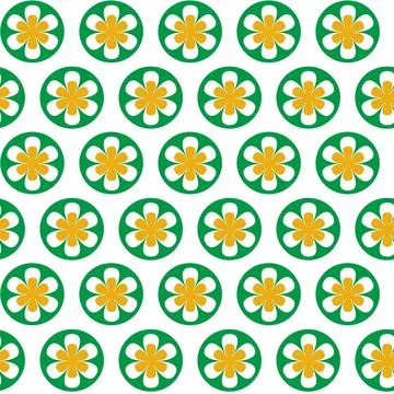 Decorative seamless pattern with abstract flowers. Stock Illustration