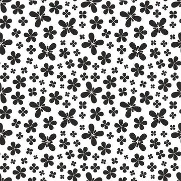 Decorative seamless pattern with flower. Stock Illustration