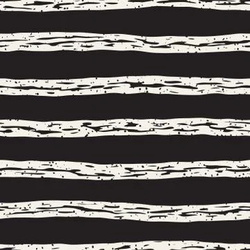 Decorative seamless pattern with handdrawn doodle lines. Hand painted wavy .. Stock Illustration