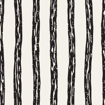 Decorative seamless pattern with handdrawn doodle lines. Hand painted grung.. Stock Illustration