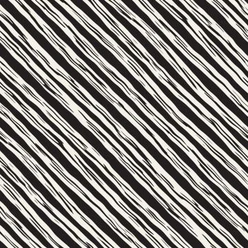 Decorative seamless pattern with handdrawn doodle lines. Hand painted grung.. Stock Illustration