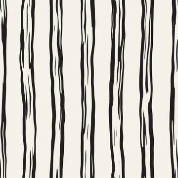 Decorative seamless pattern with handdrawn doodle lines. Hand painted grung.. Stock Illustration