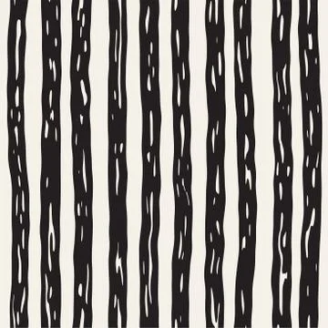 Decorative seamless pattern with handdrawn doodle lines. Hand painted grung.. Stock Illustration