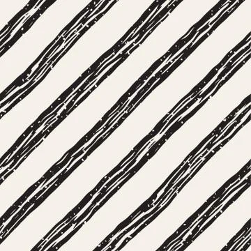 Decorative seamless pattern with handdrawn doodle lines. Hand painted grung.. Stock Illustration