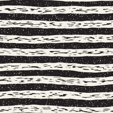 Decorative seamless pattern with handdrawn doodle lines. Hand painted grung.. Stock Illustration