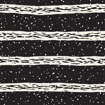Decorative seamless pattern with handdrawn doodle lines. Hand painted grung.. Stock Illustration