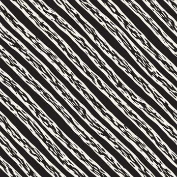 Decorative seamless pattern with handdrawn doodle lines. Hand painted grung.. Stock Illustration