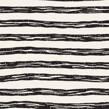 Decorative seamless pattern with handdrawn doodle lines. Hand painted grung.. Stock Illustration