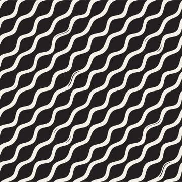 Decorative seamless pattern with handdrawn doodle lines. Hand painted grung.. 스톡 일러스트