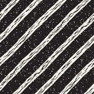 Decorative seamless pattern with handdrawn doodle lines. Hand painted grung.. Stock Illustration