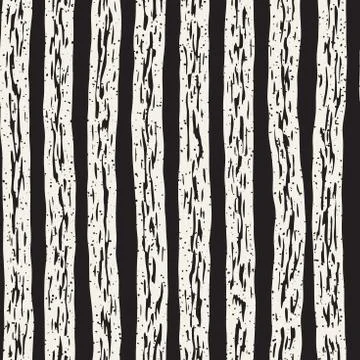 Decorative seamless pattern with handdrawn doodle lines. Hand painted grung.. Stock Illustration