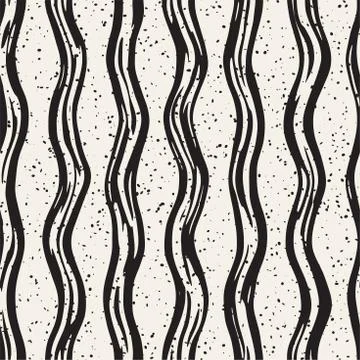 Decorative seamless pattern with handdrawn doodle lines. Hand painted grung.. 스톡 일러스트