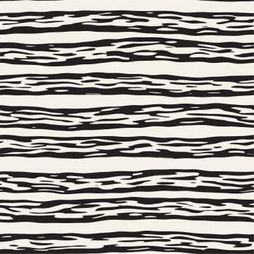 Decorative seamless pattern with handdrawn doodle lines. Hand painted grungy  Stock Illustration