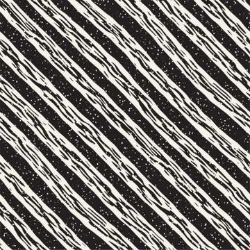 Decorative seamless pattern with handdrawn doodle lines. Hand painted grungy  Stock Illustration