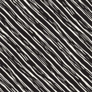 Decorative seamless pattern with handdrawn doodle lines. Hand painted grungy  Stock Illustration