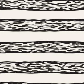 Decorative seamless pattern with handdrawn doodle lines. Hand painted grungy  Stock Illustration