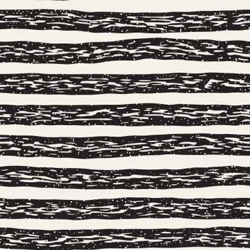 Decorative seamless pattern with handdrawn doodle lines. Hand painted grungy  Stock Illustration