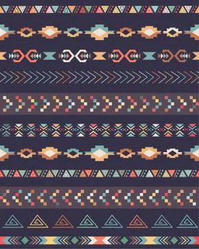 Decorative seamless pattern Stock Illustration