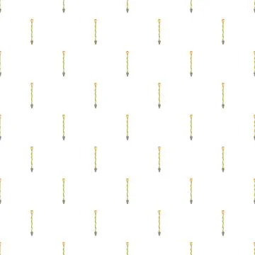 Decorative seamless pattern with many street lamps 스톡 일러스트