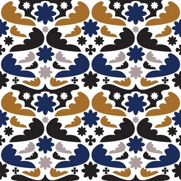 Decorative seamless pattern vector Stock Illustration