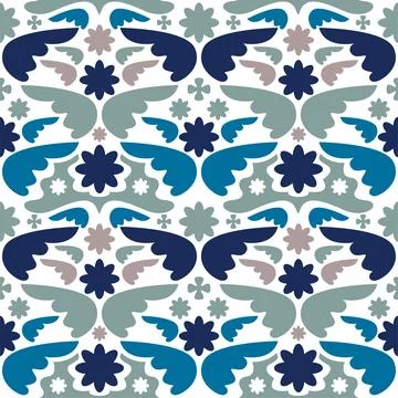 Decorative seamless pattern vector Illustrazione stock