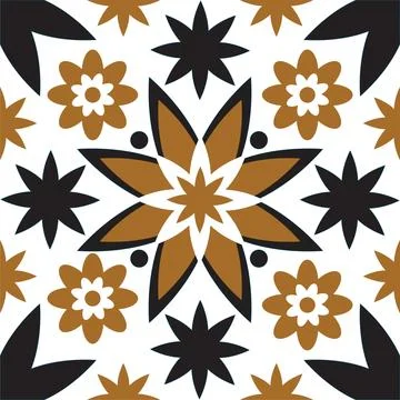 Decorative seamless pattern vector Illustrazione stock