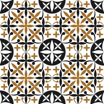 Decorative seamless pattern vector Stock Illustration