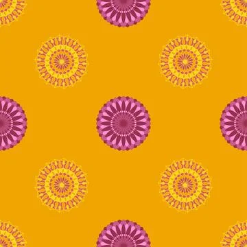 Decorative seamless texture. Creative ornamental pattern. Colorful vector bac Illustrazione stock