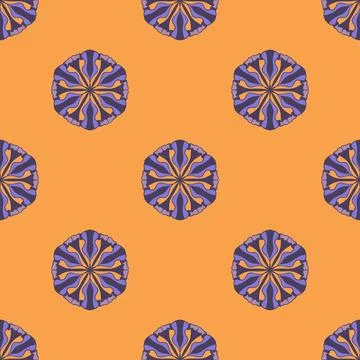 Decorative seamless texture. Creative ornamental pattern. Colorful vector bac Illustrazione stock