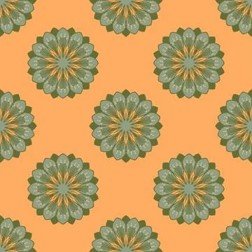 Decorative seamless texture. Creative ornamental pattern. Colorful vector bac 스톡 일러스트