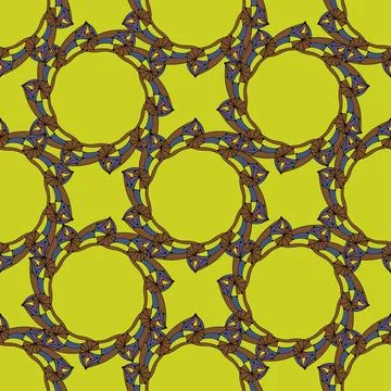 Decorative seamless texture. Creative ornamental pattern. Colorful vector bac 스톡 일러스트