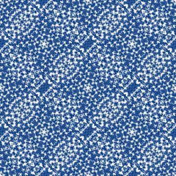 Decorative seamless vector pattern with organic blue and white ornament Stock Illustration