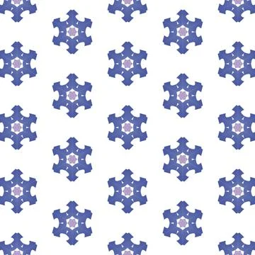 Decorative Seamless Vector Texture Geometric Kaleidoscopic Pattern for Wall.. Illustrazione stock