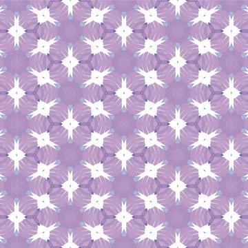 Decorative Seamless Vector Texture Geometric Kaleidoscopic Pattern for Wall.. Stock Illustration