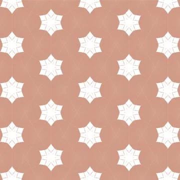 Decorative Seamless Vector Texture Geometric Kaleidoscopic Pattern for Wall.. Stock Illustration