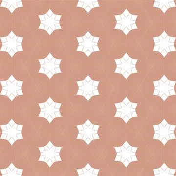 Decorative Seamless Vector Texture Geometric Kaleidoscopic Pattern for Wall.. Stock Illustration