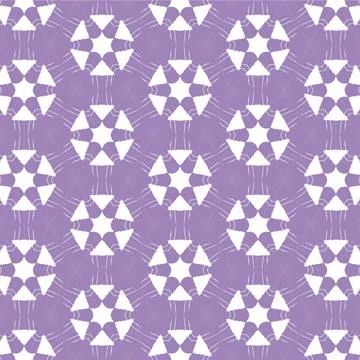 Decorative Seamless Vector Texture Geometric Kaleidoscopic Pattern for Wall.. Stock Photos