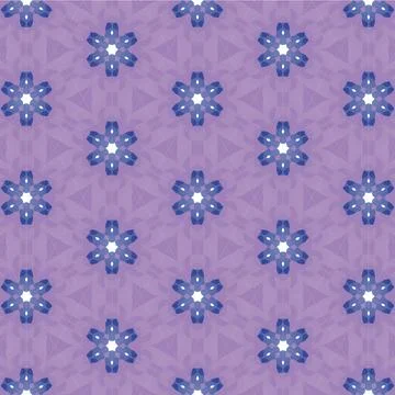 Decorative Seamless Vector Texture Geometric Kaleidoscopic Pattern for Wall.. Foto stock