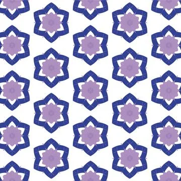 Decorative Seamless Vector Texture Geometric Kaleidoscopic Pattern for Wall.. Stock Photos