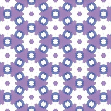 Decorative Seamless Vector Texture Geometric Kaleidoscopic Pattern for Wall.. Stock Photos