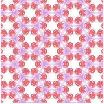 Decorative Seamless Vector Texture Geometric Kaleidoscopic Pattern for Wall.. Stock Photos