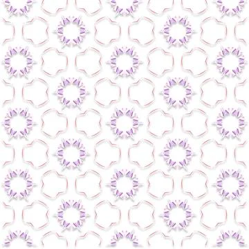 Decorative Seamless Vector Texture Geometric Kaleidoscopic Pattern for Wall.. Stock Photos