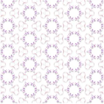 Decorative Seamless Vector Texture Geometric Kaleidoscopic Pattern for Wall.. Stock Photos