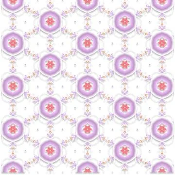 Decorative Seamless Vector Texture Geometric Kaleidoscopic Pattern for Wall.. Stock Photos