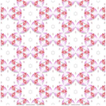 Decorative Seamless Vector Texture Geometric Kaleidoscopic Pattern for Wall.. Stock Photos
