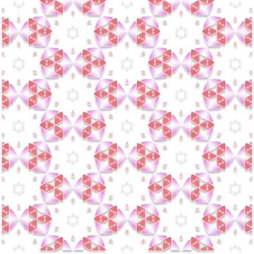 Decorative Seamless Vector Texture Geometric Kaleidoscopic Pattern for Wall.. Foto stock