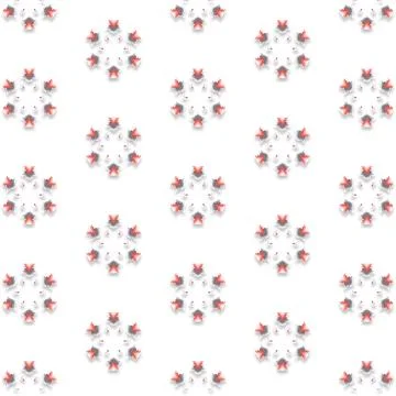 Decorative Seamless Vector Texture Geometric Kaleidoscopic Pattern for Wall.. Stock Photos