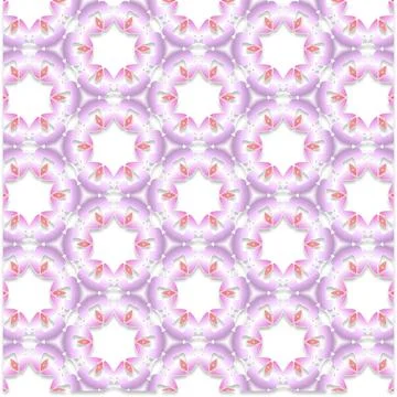 Decorative Seamless Vector Texture Geometric Kaleidoscopic Pattern for Wall.. Stock Photos