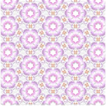 Decorative Seamless Vector Texture Geometric Kaleidoscopic Pattern for Wall.. Stock Photos